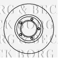 BORG & BECK bbd5079 -  Тормозной диск